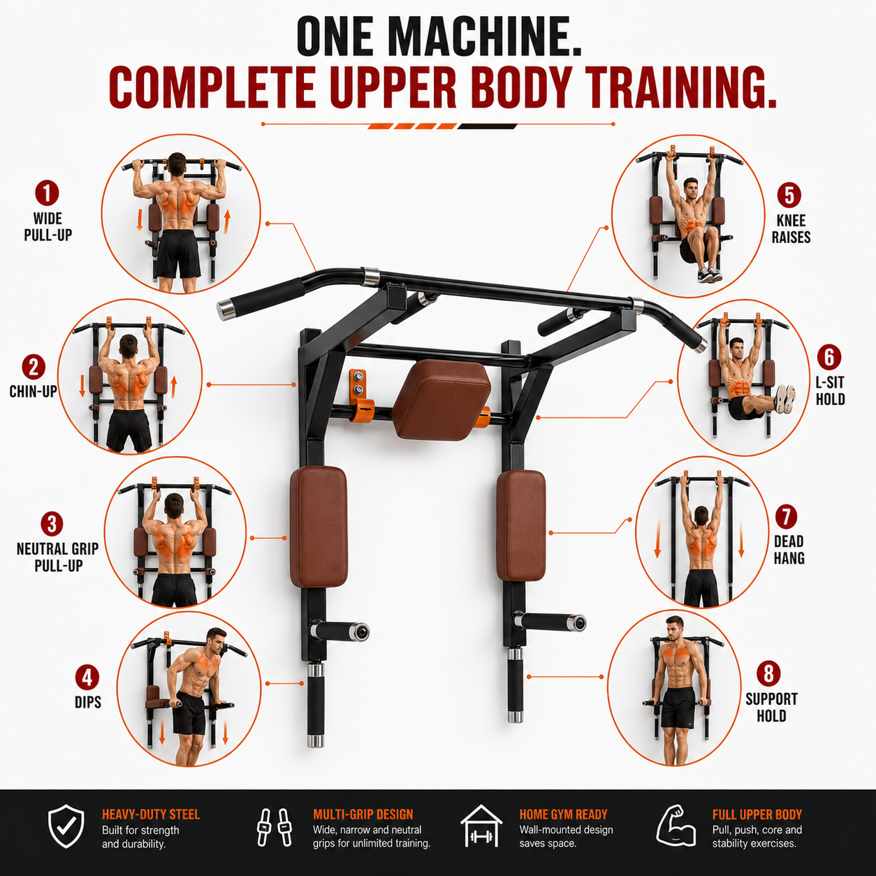 Multi Pull-Up bar
